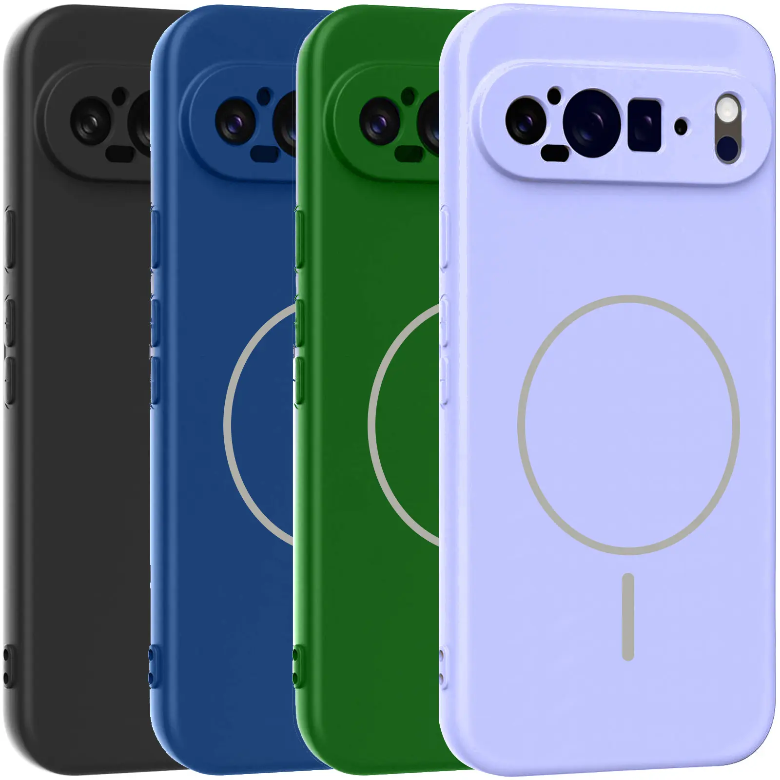 Чехол Silicone Cover Lakshmi Full Camera (AA) with Magnetic Fit для Google Pixel 10 / 10 Pro, Силикон, купить оптом с доставкой