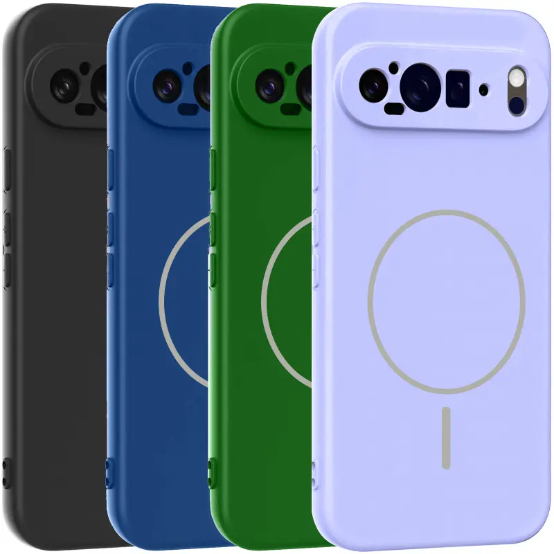 Чехол Silicone Cover Lakshmi Full Camera (AA) with Magnetic Fit для Google Pixel 10 Pro XL, Силикон, купить оптом с доставкой
