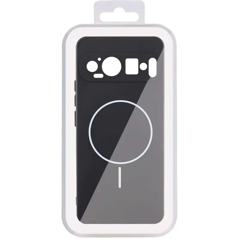Чехол Silicone Cover Lakshmi Full Camera (AA) with Magnetic Fit для Google Pixel 10 Pro XL, Черный / Black 1, Силикон, купить оптом с доставкой