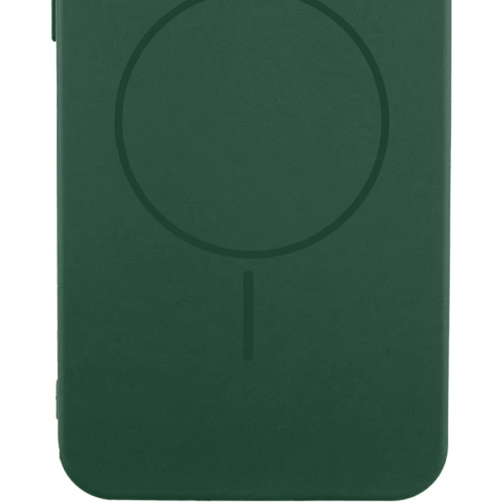 Чехол Silicone Cover Lakshmi Full Camera (AA) with Magnetic Fit для Samsung Galaxy A37 5G, Зеленый / Dark green 1, Силикон, купить оптом с доставкой