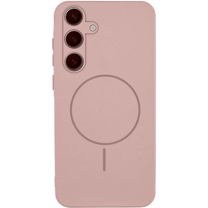 Чехол Silicone Cover Lakshmi Full Camera (AA) with Magnetic Fit для Samsung Galaxy A37 5G, Розовый / Pink Sand, Силикон, купить оптом с доставкой