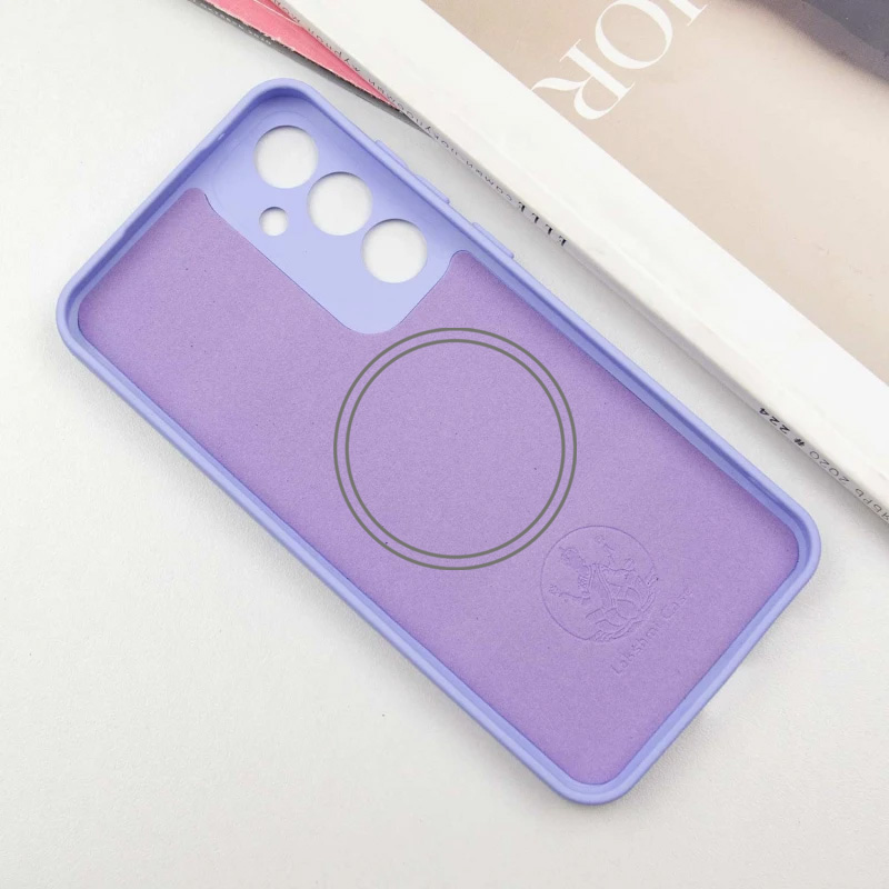 Чехол Silicone Cover Lakshmi Full Camera (AA) with Magnetic Fit для Samsung Galaxy A37 5G, Сиреневый / Dasheen 2, Силикон, купить оптом с доставкой