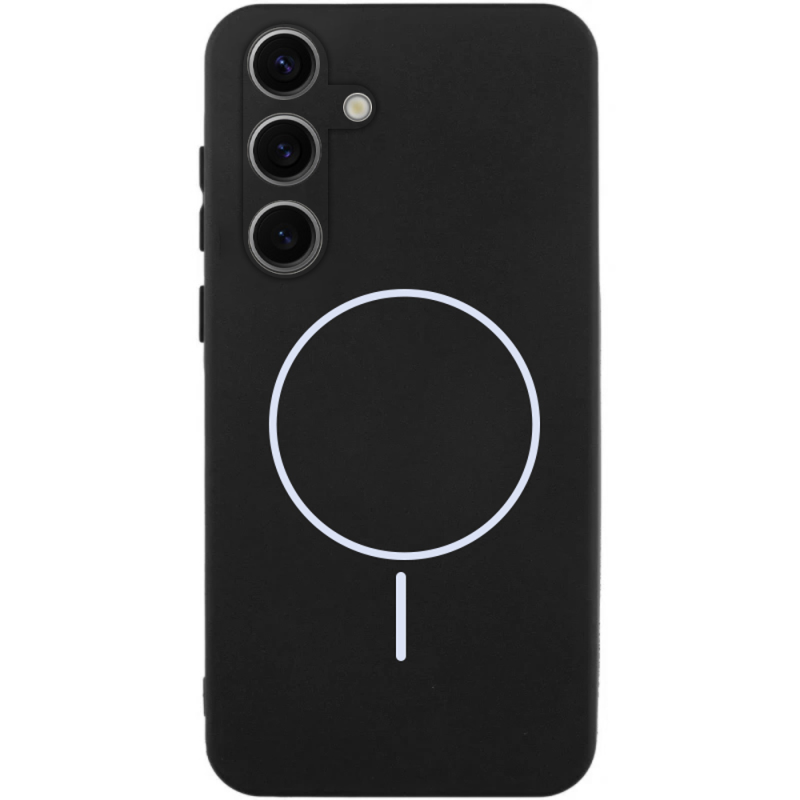 Чехол Silicone Cover Lakshmi Full Camera (AA) with Magnetic Fit для Samsung Galaxy A37 5G, Черный / Black, Силикон, купить оптом с доставкой