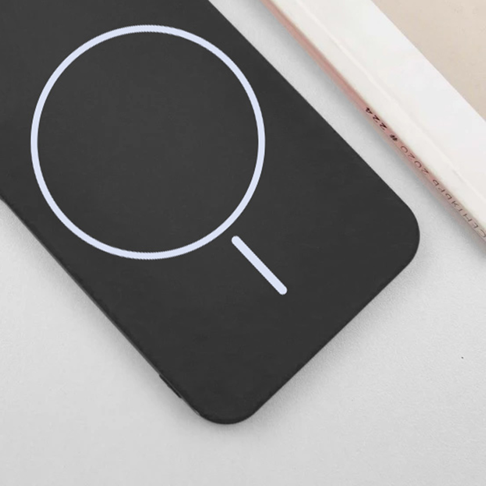 Чехол Silicone Cover Lakshmi Full Camera (AA) with Magnetic Fit для Samsung Galaxy A37 5G, Черный / Black 1, Силикон, купить оптом с доставкой