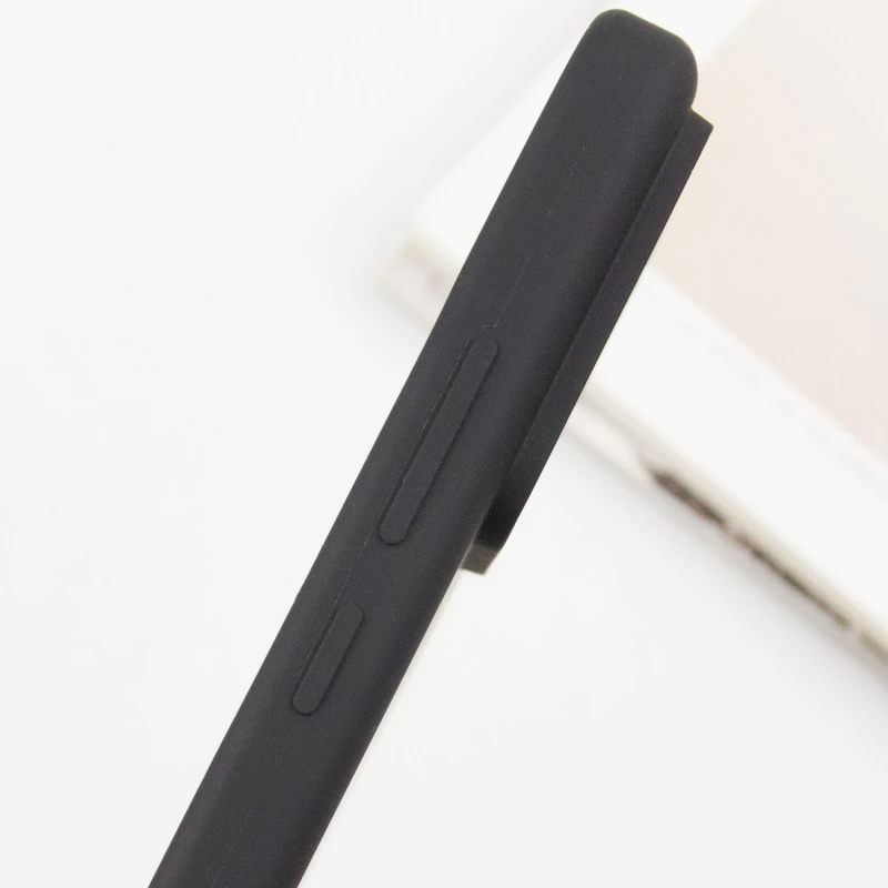 Чехол Silicone Cover Lakshmi Full Camera (AA) with Magnetic Fit для Samsung Galaxy A37 5G, Черный / Black 3, Силикон, купить оптом с доставкой