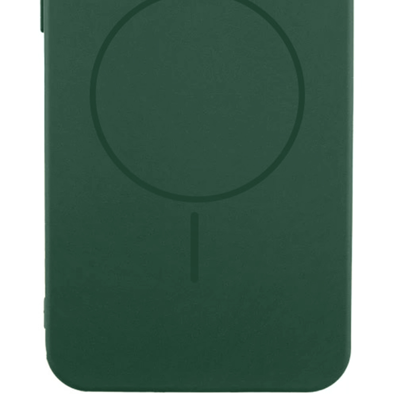 Чехол Silicone Cover Lakshmi Full Camera (AA) with Magnetic Fit для Samsung Galaxy A57 5G, Зеленый / Dark green 1, Силикон, купить оптом с доставкой