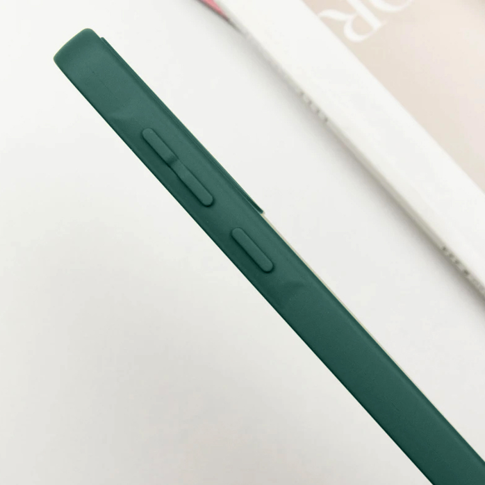 Чехол Silicone Cover Lakshmi Full Camera (AA) with Magnetic Fit для Samsung Galaxy A57 5G, Зеленый / Dark green 3, Силикон, купить оптом с доставкой