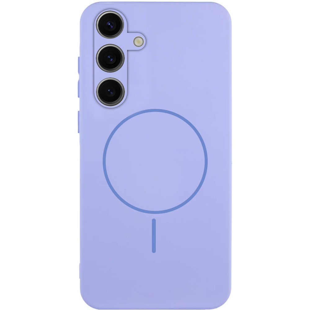Чехол Silicone Cover Lakshmi Full Camera (AA) with Magnetic Fit для Samsung Galaxy A57 5G, Сиреневый / Dasheen, Силикон, купить оптом с доставкой