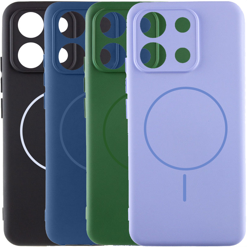 Чехол Silicone Cover Lakshmi Full Camera (AA) with Magnetic Fit для Xiaomi Redmi 15C (EU), Силикон, купить оптом с доставкой