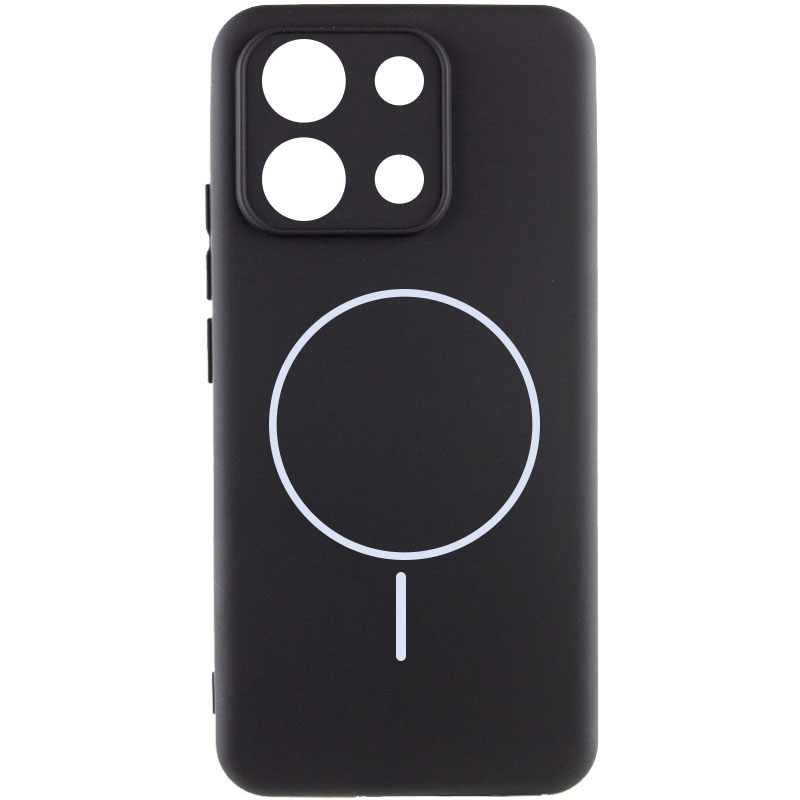 Чехол Silicone Cover Lakshmi Full Camera (AA) with Magnetic Fit для Xiaomi Redmi 15C (EU), Черный / Black, Силикон, купить оптом с доставкой