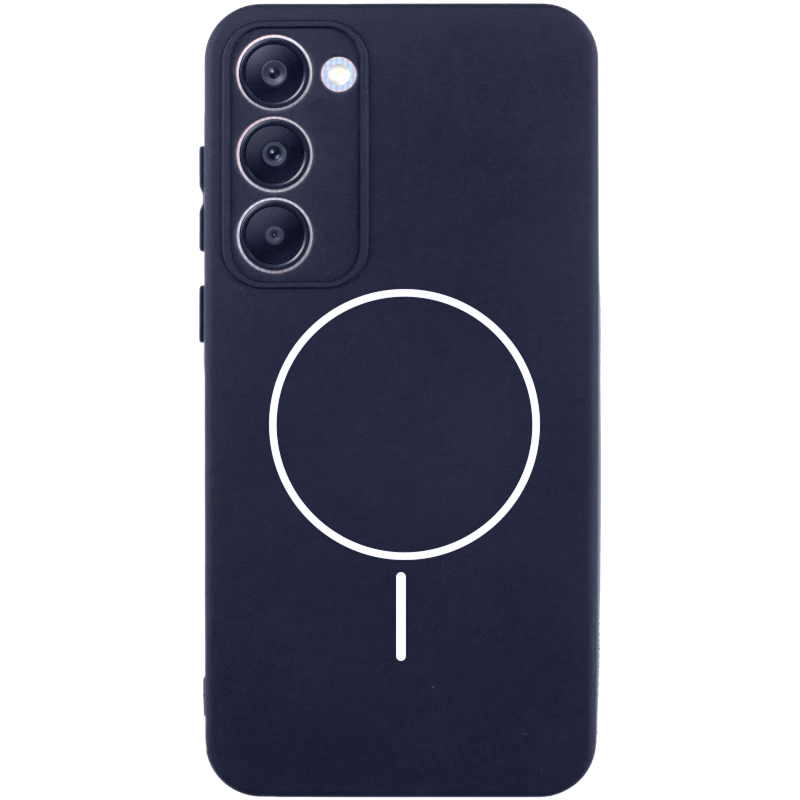 Чехол Silicone Cover Lakshmi Full Camera (AA) with Magnetic Fit для Xiaomi Redmi 15 (Global), Темно-синий / Midnight blue, Силикон, купить оптом с доставкой