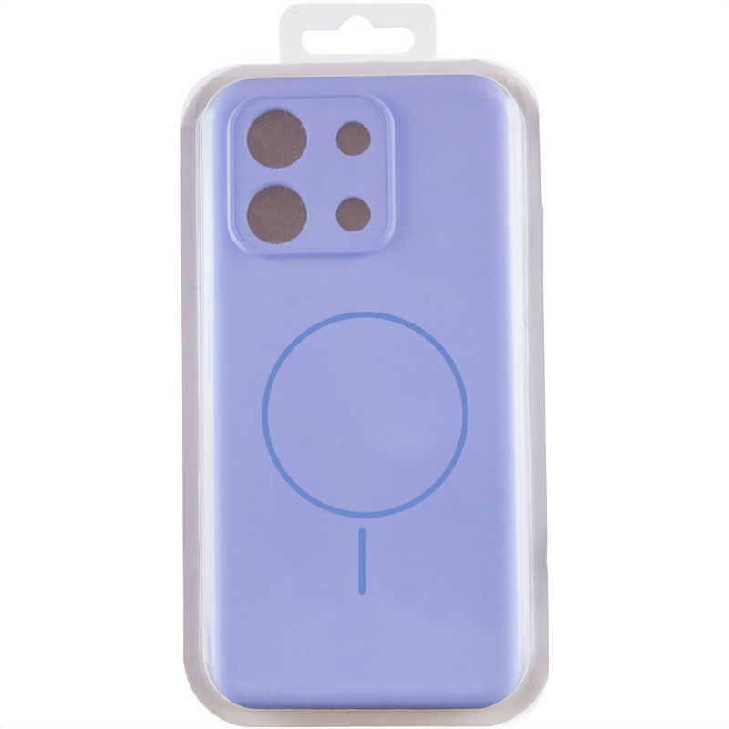 Чехол Silicone Cover Lakshmi Full Camera (AA) with Magnetic Fit для Xiaomi Redmi 15C (Global), Сиреневый / Dasheen 2, Силикон, купить оптом с доставкой