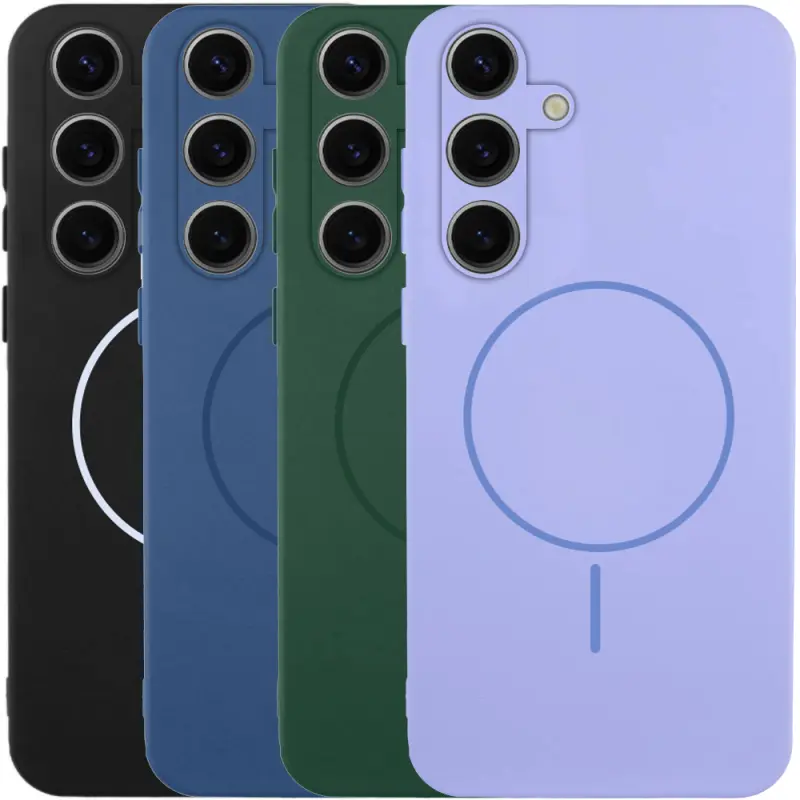 Чехол Silicone Cover Lakshmi Full Camera (AA) with Magnetic Fit для Samsung Galaxy S26+, Силикон, купить оптом с доставкой