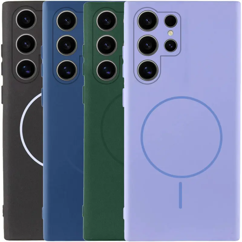 Чехол Silicone Cover Lakshmi Full Camera (AA) with Magnetic Fit для Samsung Galaxy S26 Ultra, Силикон, купить оптом с доставкой