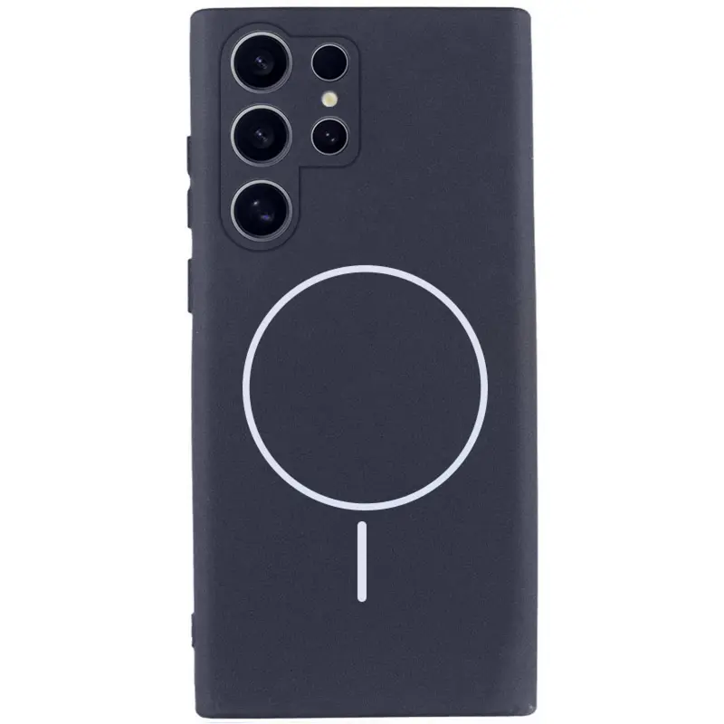 Чехол Silicone Cover Lakshmi Full Camera (AA) with Magnetic Fit для Samsung Galaxy S26 Ultra, Темно-синий / Midnight blue, Силикон, купить оптом с доставкой