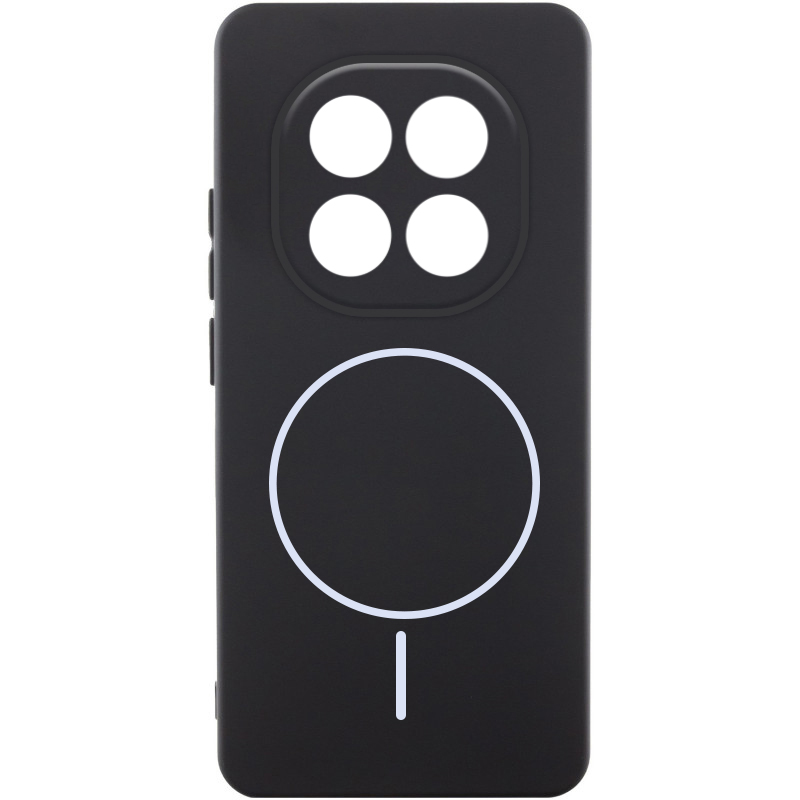 Чехол Silicone Cover Lakshmi Full Camera (AA) with Magnetic Fit для Xiaomi Redmi Note 15 4G/5G (EU), Черный / Black, Силикон, купить оптом с доставкой