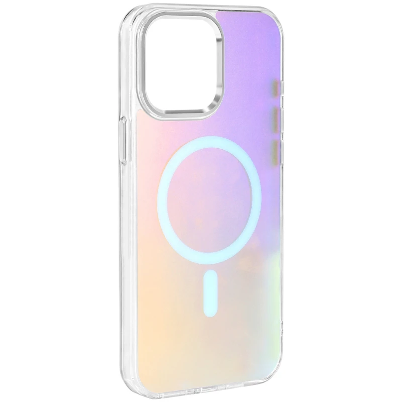 Чехол TPU Lunar Glow Magnetic Fit для Apple iPhone 15 Pro (6.1"), Silver White, TPU, купить оптом с доставкой