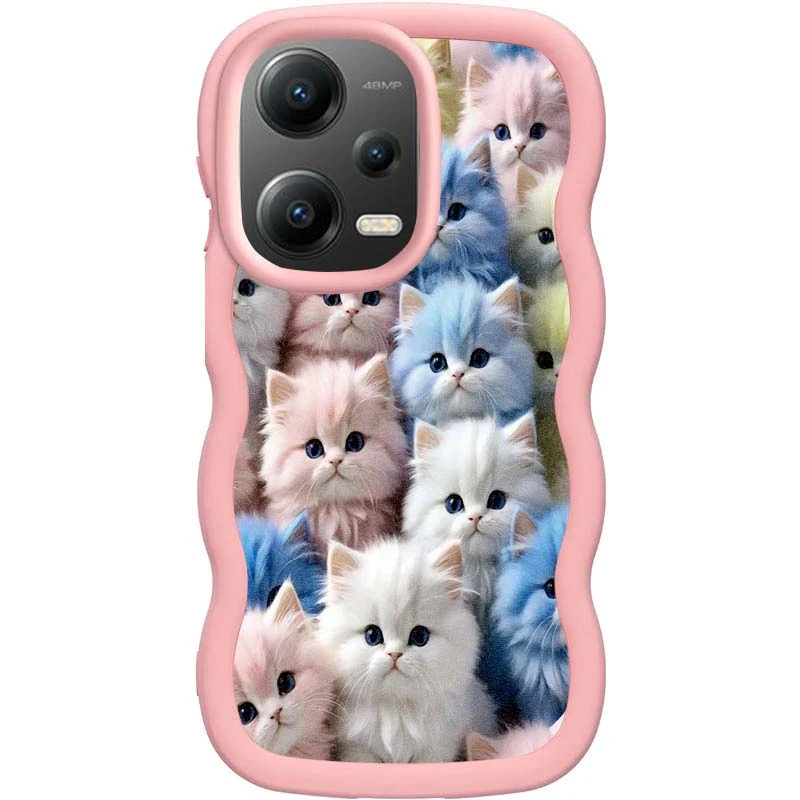Чехол TPU Cloudy Pictures для Xiaomi Poco X5 5G / Redmi Note 12 5G, Kittens, TPU, купить оптом с доставкой
