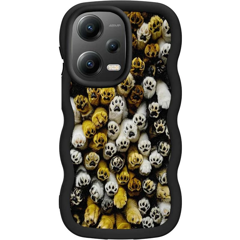 Чехол TPU Cloudy Pictures для Xiaomi Poco X5 5G / Redmi Note 12 5G, Paws, TPU, купить оптом с доставкой