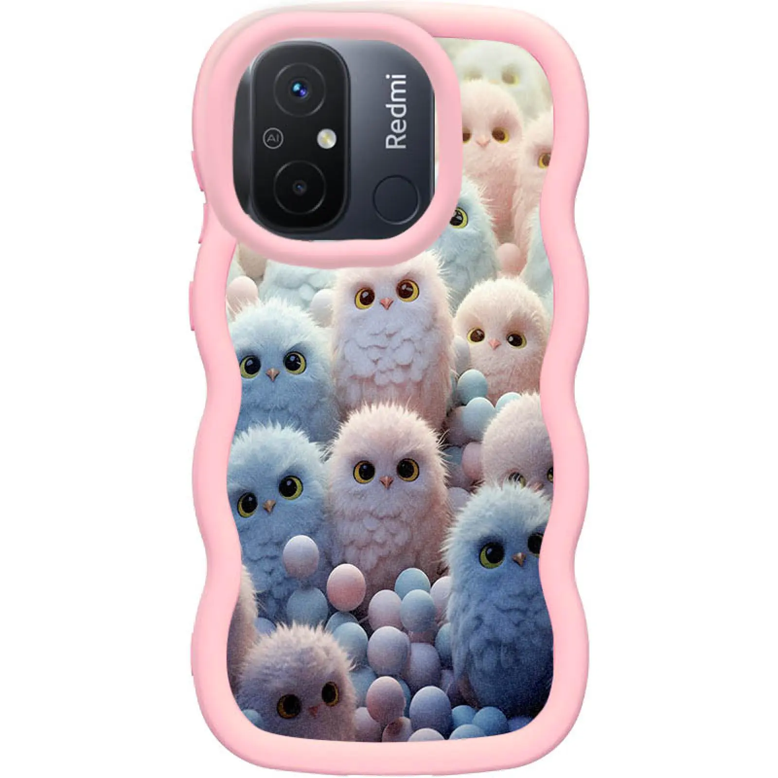 Чохол TPU Cloudy Pictures для Xiaomi Redmi 12C / Poco C55, Owls, TPU, купити оптом з доставкою
