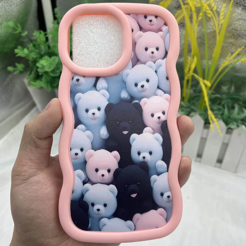 Чехол TPU Cloudy Pictures для Apple iPhone 15 Pro (6.1"), Bears 1, TPU, купить оптом с доставкой