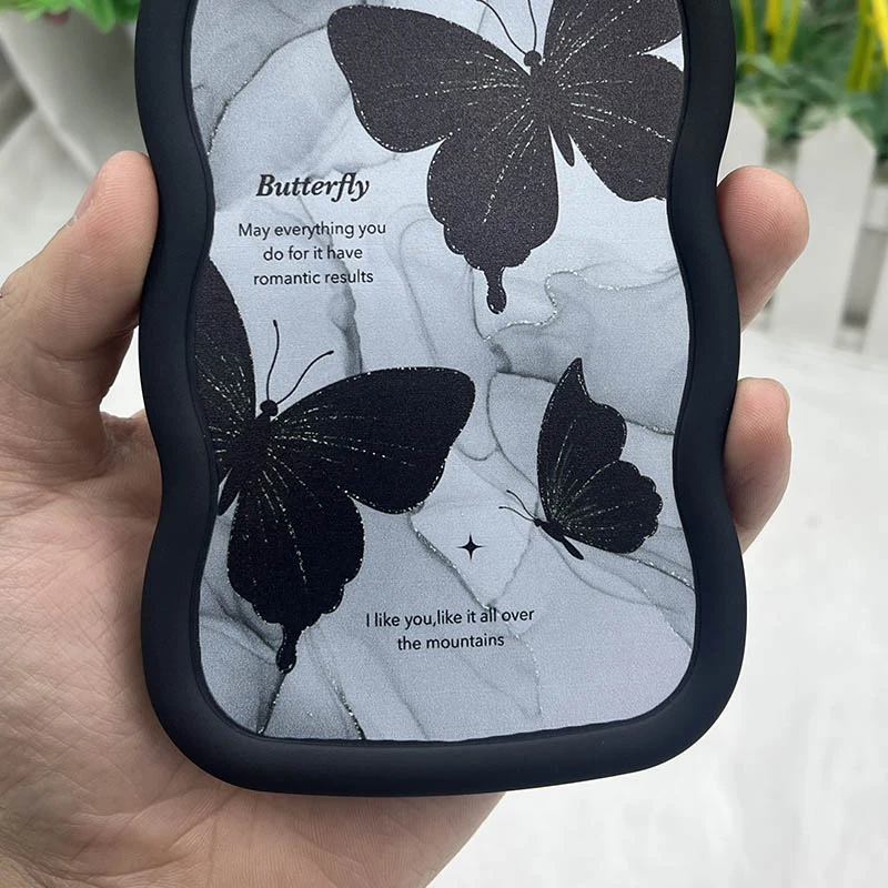 Чехол TPU Cloudy Pictures для Apple iPhone 15 Pro (6.1"), Butterflies 2, TPU, купить оптом с доставкой
