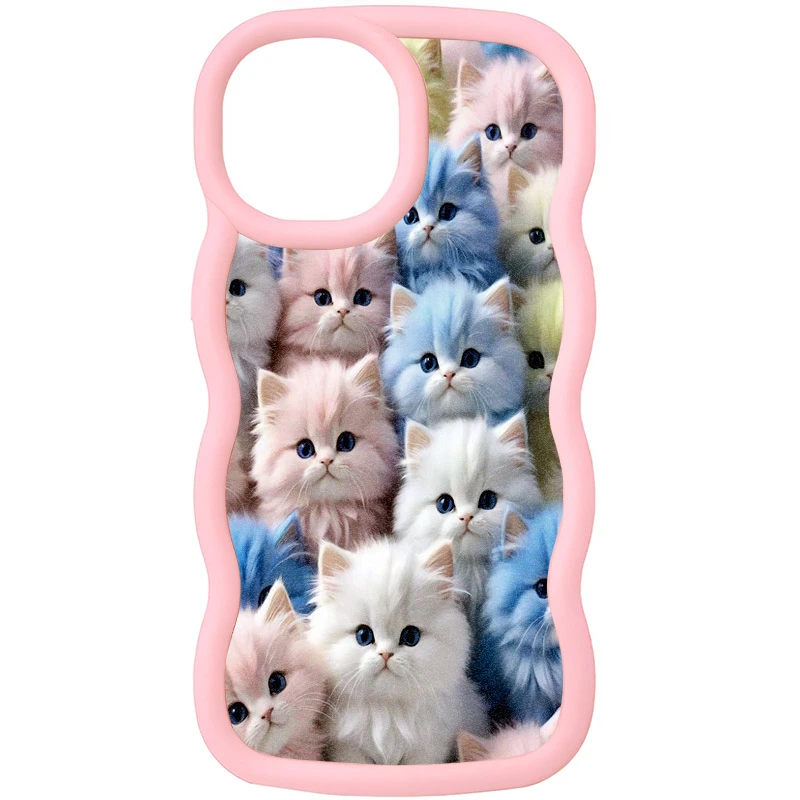 Чехол TPU Cloudy Pictures для Apple iPhone 15 Pro (6.1"), Kittens, TPU, купить оптом с доставкой