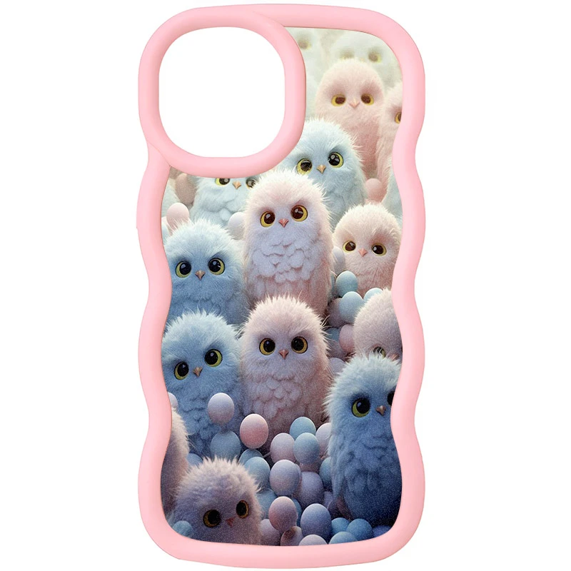 Чехол TPU Cloudy Pictures для Apple iPhone 15 Pro (6.1"), Owls, TPU, купить оптом с доставкой