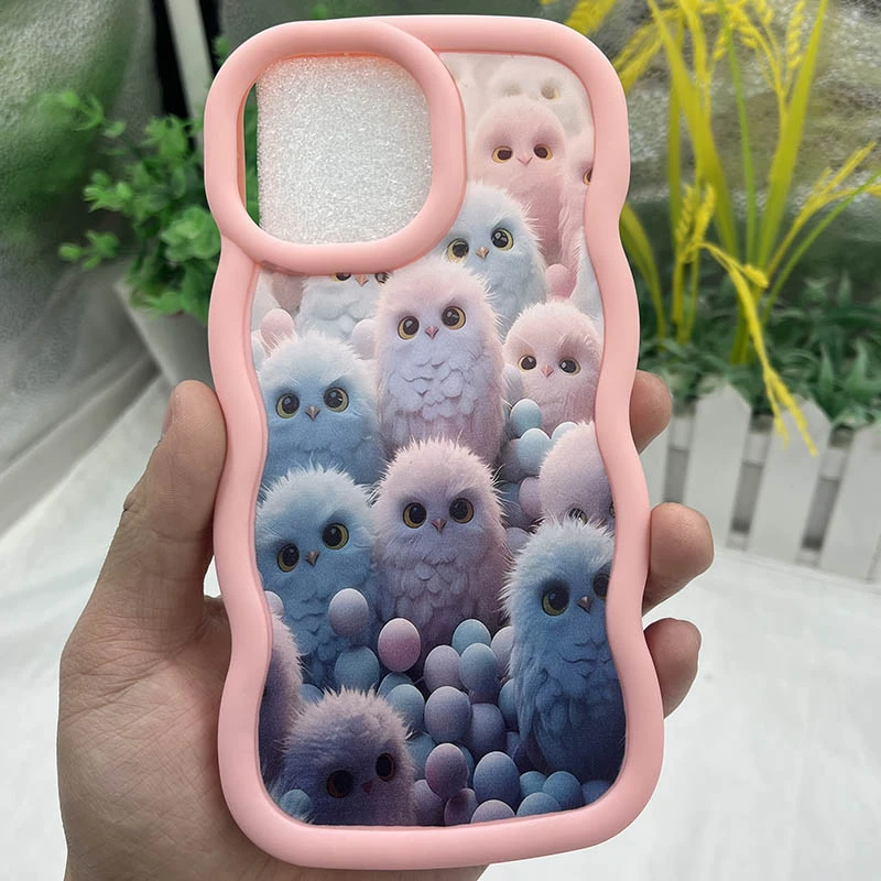 Чехол TPU Cloudy Pictures для Apple iPhone 15 Pro (6.1"), Owls 1, TPU, купить оптом с доставкой