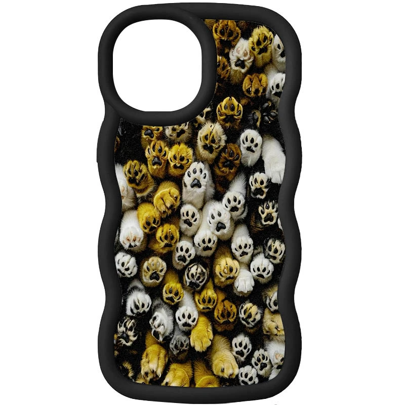Чехол TPU Cloudy Pictures для Apple iPhone 15 Pro (6.1"), Paws, TPU, купить оптом с доставкой