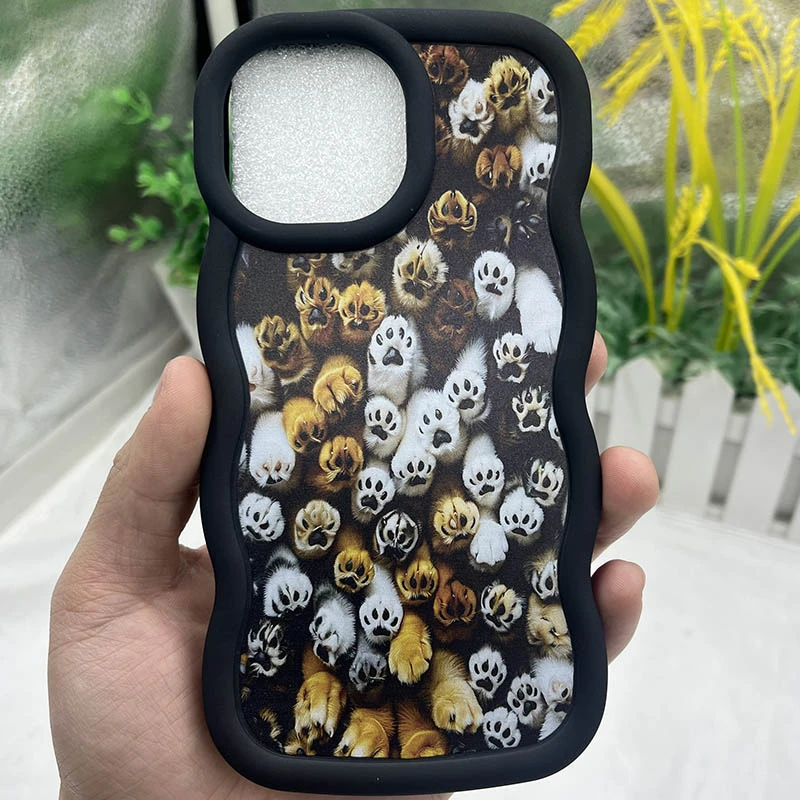 Чехол TPU Cloudy Pictures для Apple iPhone 15 Pro (6.1"), Paws 1, TPU, купить оптом с доставкой
