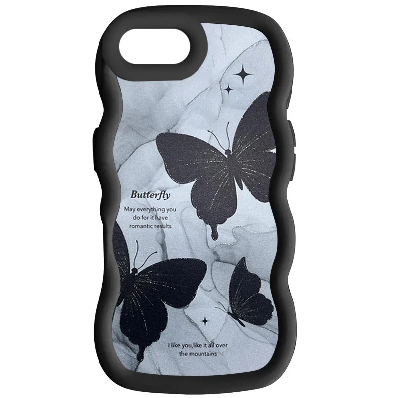 Чехол TPU Cloudy Pictures для Apple iPhone 16e / 17e (6.1"), Butterflies, TPU, купить оптом с доставкой