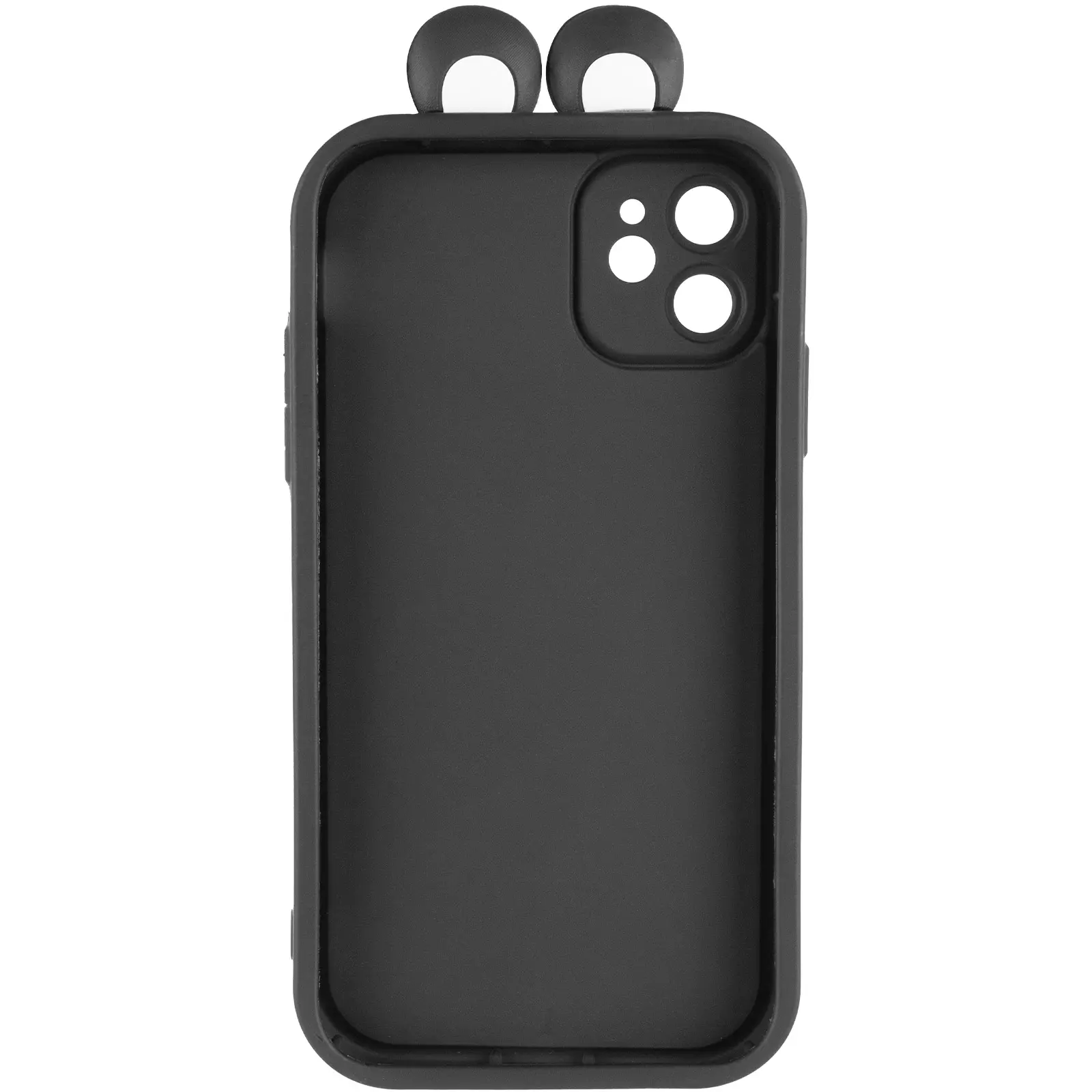 Чохол TPU Toys Case with Ears для Apple iPhone 12 (6.1"), Black 2, TPU, купити оптом з доставкою