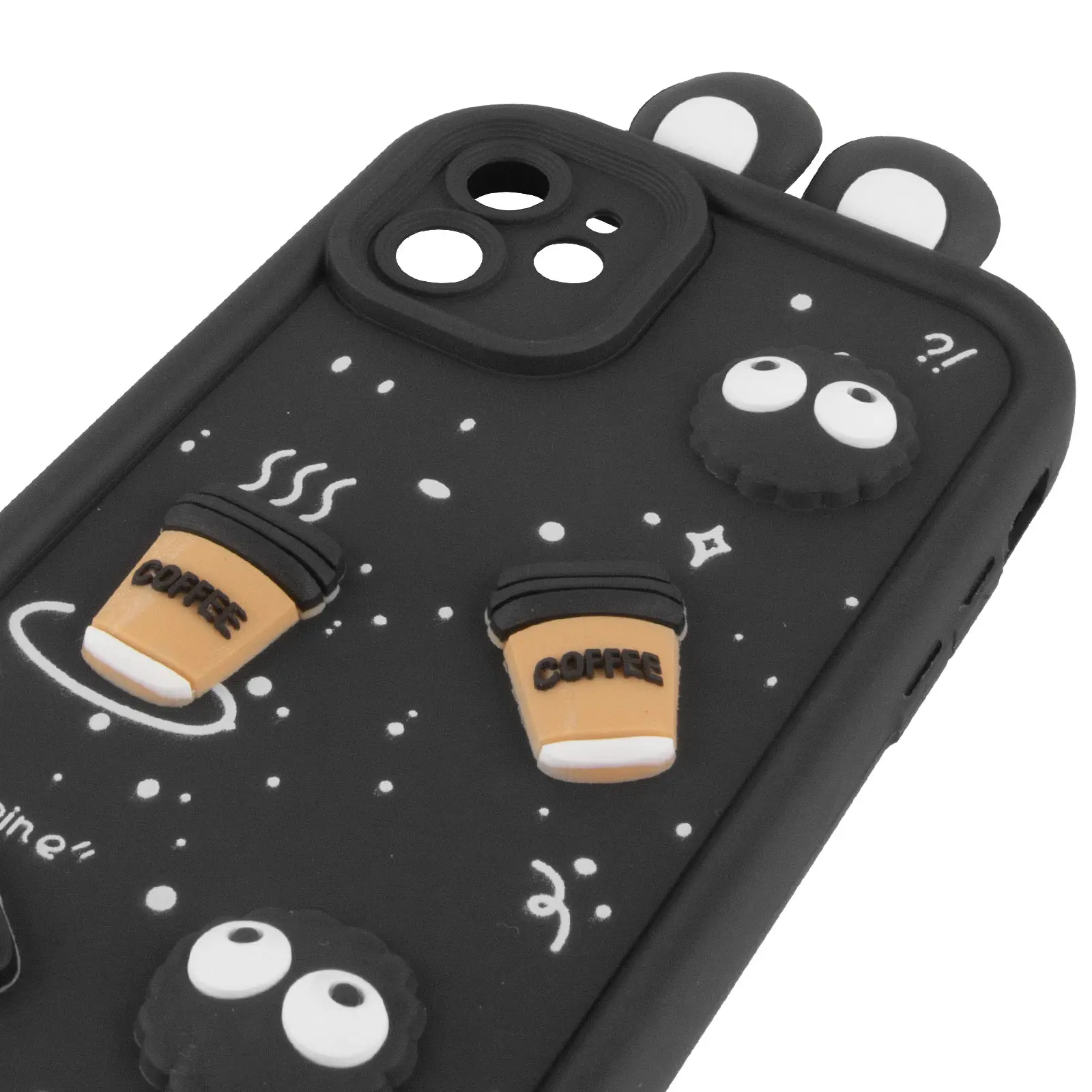 Чохол TPU Toys Case with Ears для Apple iPhone 12 (6.1"), Black 3, TPU, купити оптом з доставкою