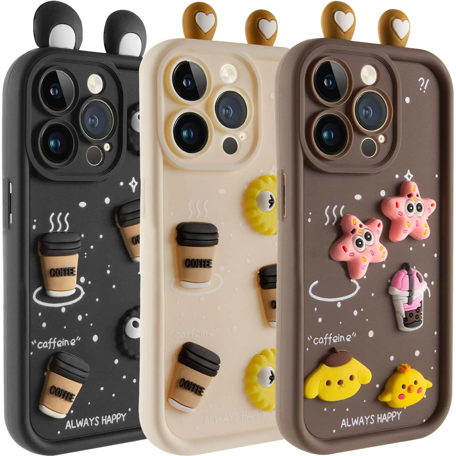 Чехол TPU Toys Case with Ears для Apple iPhone 13 Pro Max (6.7"), TPU, купить оптом с доставкой