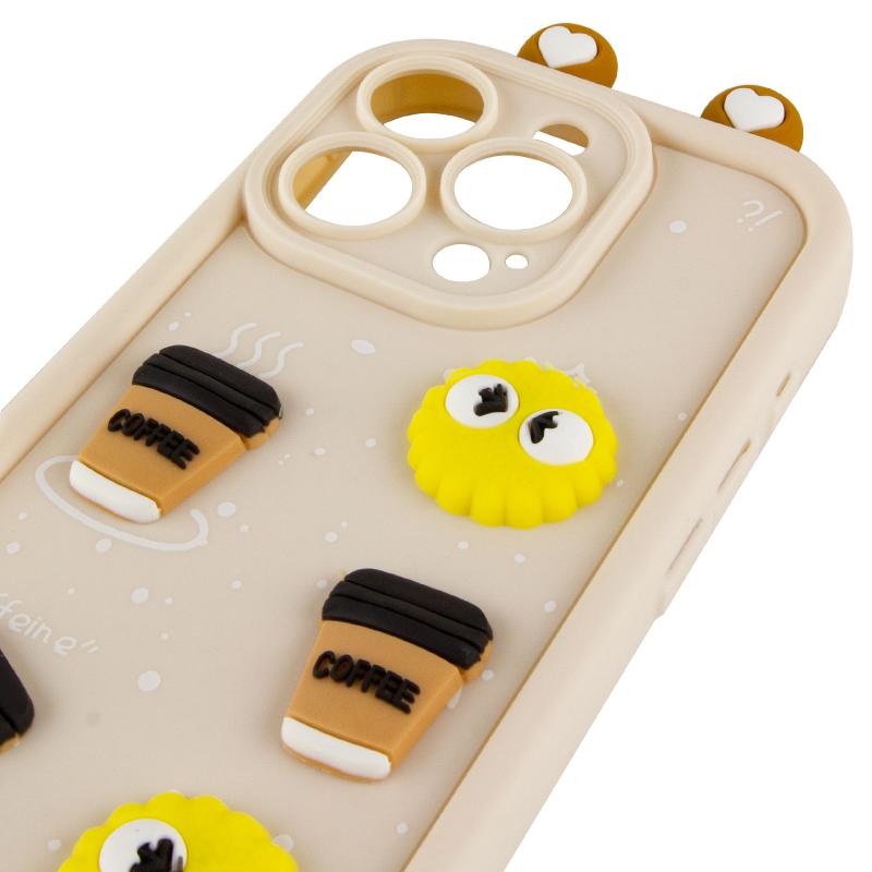 Силиконовый 3D чехол Toys Case with Ears для Apple iPhone 13 Pro (6.1) | с ушками на картинке №4