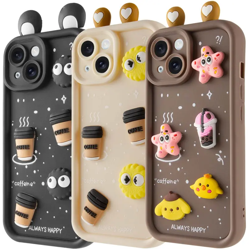 Чехол TPU Toys Case with Ears для Apple iPhone 15 (6.1"), TPU, купить оптом с доставкой