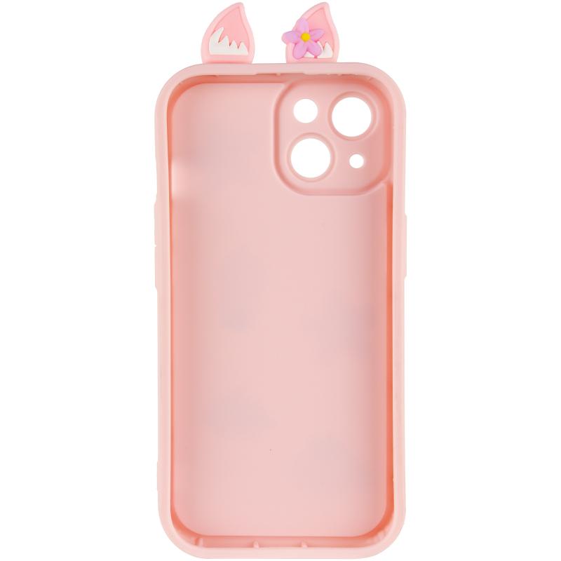 Силіконовий 3D чохол Toys Case with Ears для Apple iPhone 15 (6.1) | з вушками на малюнкі №3