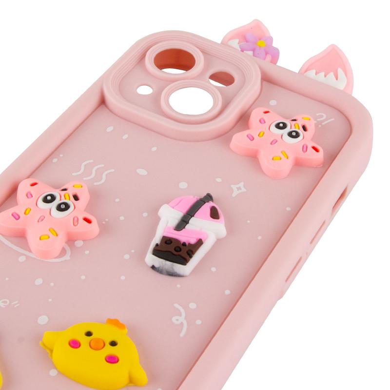 Силіконовий 3D чохол Toys Case with Ears для Apple iPhone 15 (6.1) | з вушками на малюнкі №4