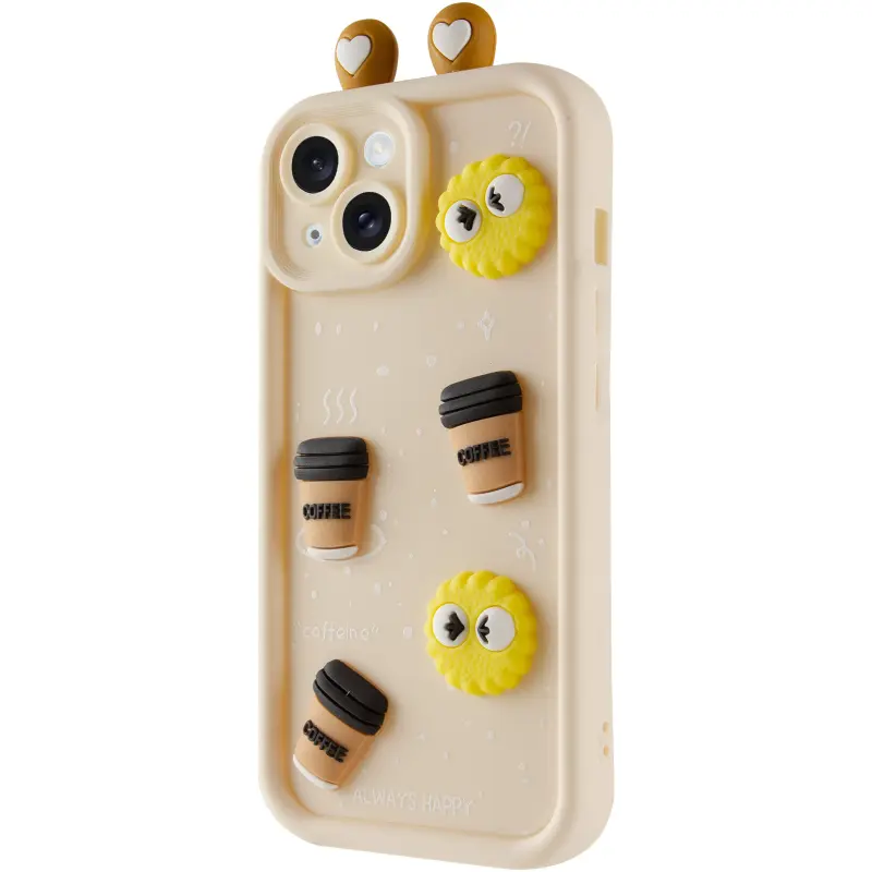 Чехол TPU Toys Case with Ears для Apple iPhone 15 (6.1"), Sand, TPU, купить оптом с доставкой