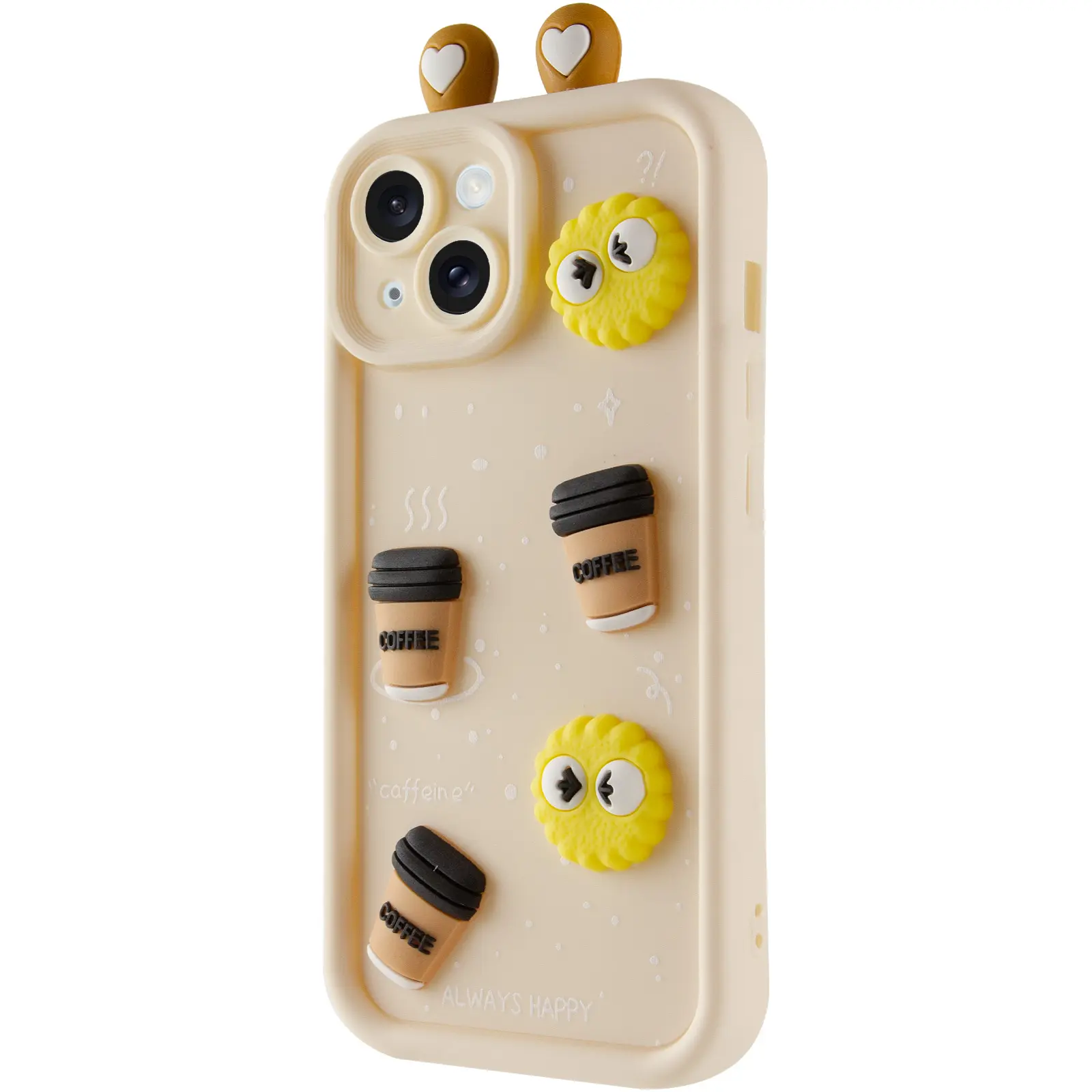 Чехол TPU Toys Case with Ears для Apple iPhone 15 (6.1"), Sand, TPU, купить оптом с доставкой