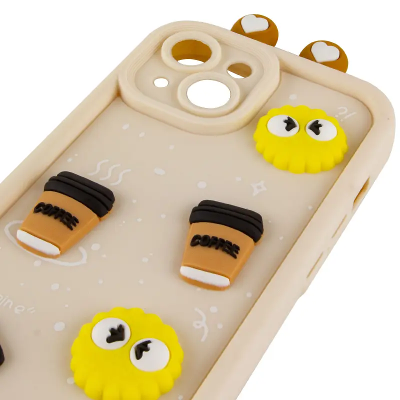 Чехол TPU Toys Case with Ears для Apple iPhone 15 (6.1"), Sand 3, TPU, купить оптом с доставкой
