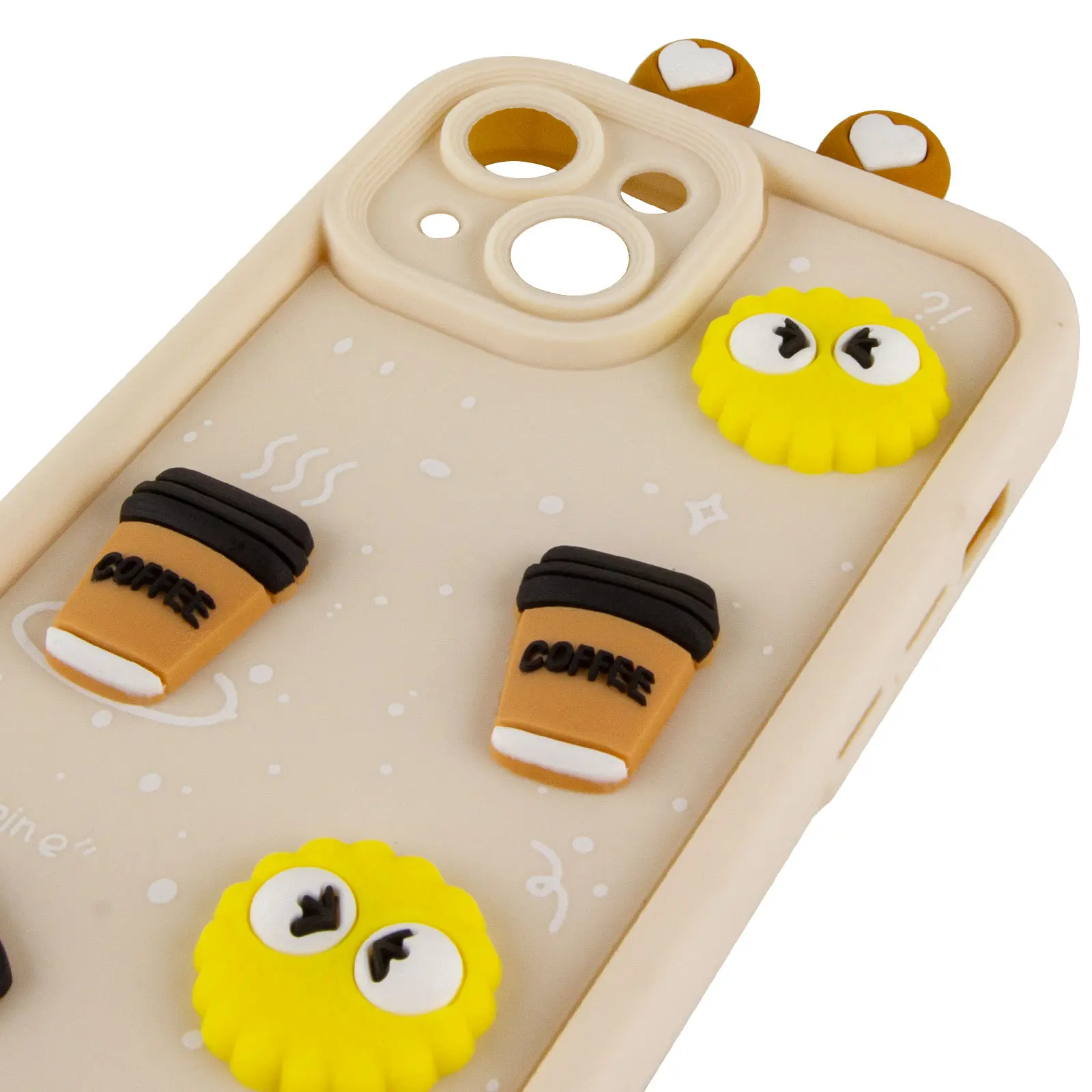 Чехол TPU Toys Case with Ears для Apple iPhone 15 (6.1"), Sand 3, TPU, купить оптом с доставкой