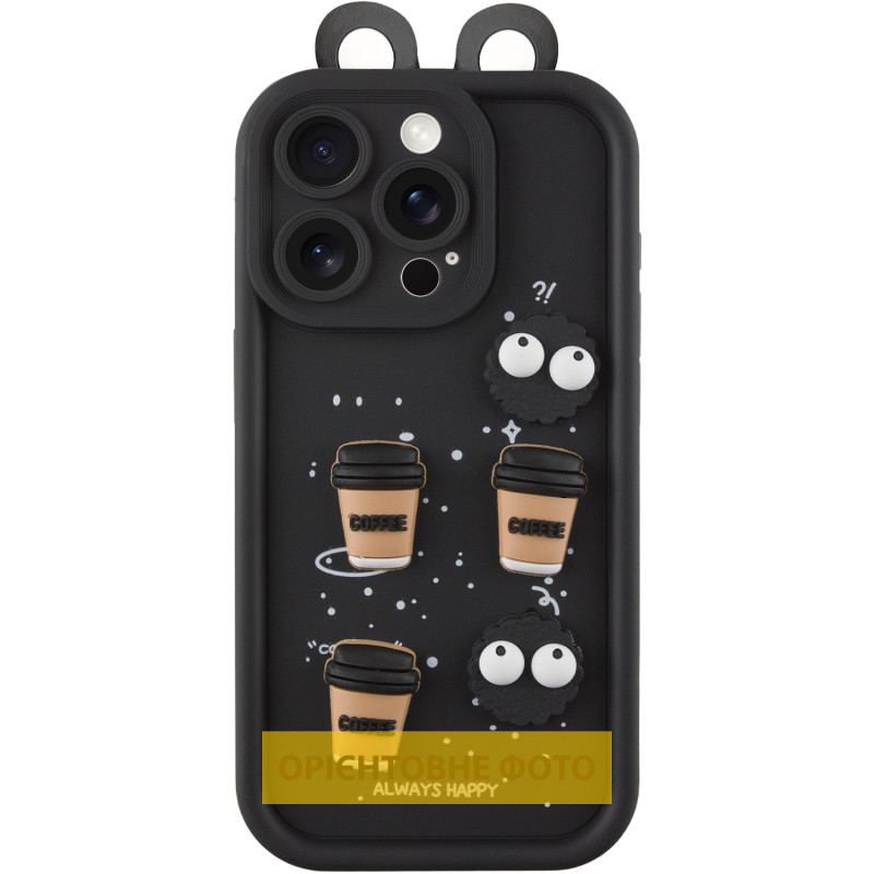 Силиконовый 3D чехол Toys Case with Ears для Xiaomi Redmi Note 13 Pro 5G | с ушками на картинке №1