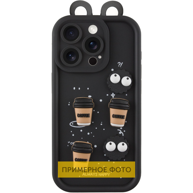 Силиконовый 3D чехол Toys Case with Ears для Xiaomi Redmi A3 | с ушками на картинке №1