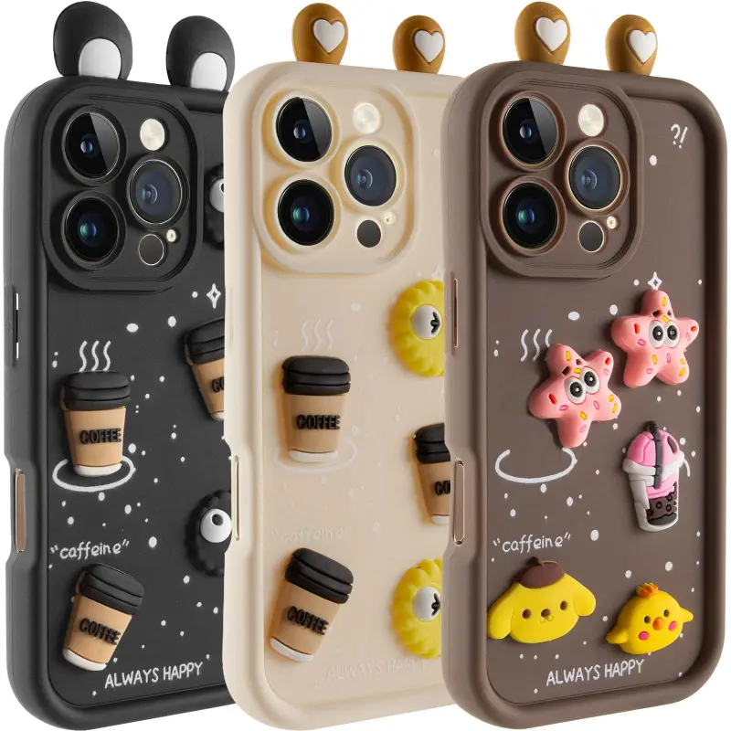 Чехол TPU Toys Case with Ears для Apple iPhone 16 Pro (6.3"), TPU, купить оптом с доставкой
