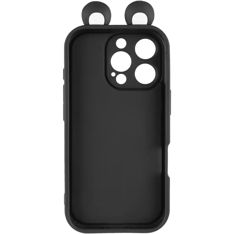 Чехол TPU Toys Case with Ears для Apple iPhone 16 Pro (6.3"), Black 2, TPU, купить оптом с доставкой