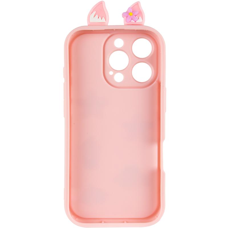 Силиконовый 3D чехол Toys Case with Ears для Apple iPhone 16 Pro (6.3) | с ушками на картинке №3