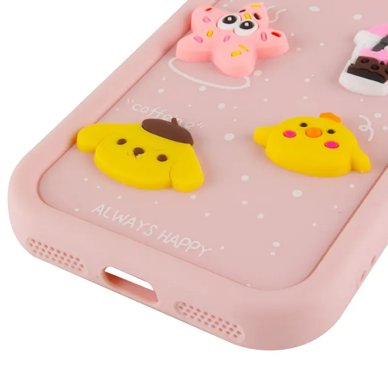 Чехол TPU Toys Case with Ears для Apple iPhone 16 Pro (6.3"), Light Pink 4, TPU, купить оптом с доставкой