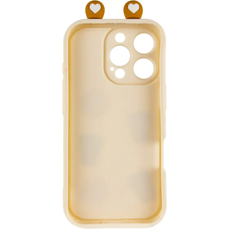 Чехол TPU Toys Case with Ears для Apple iPhone 16 Pro (6.3"), Sand 2, TPU, купить оптом с доставкой